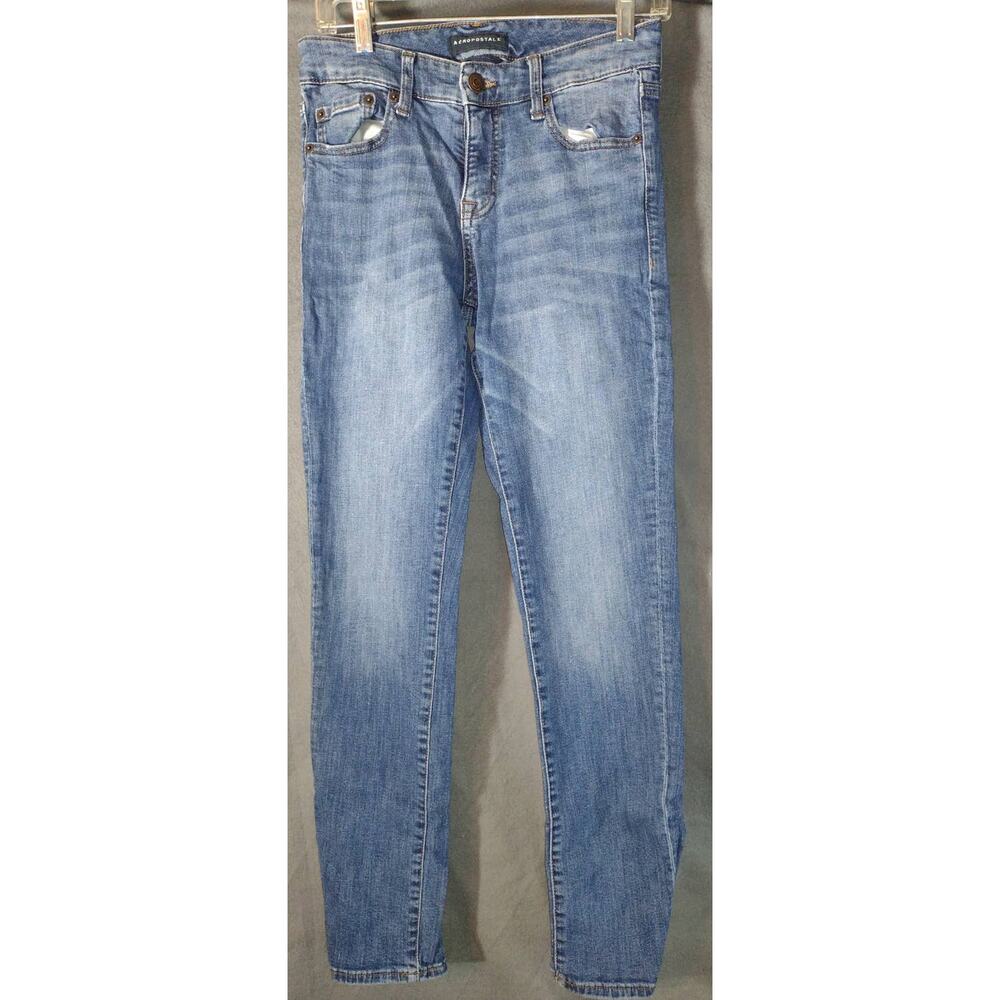 Aeropostale Mid Rise Skinny Blue Jeans Size 6R